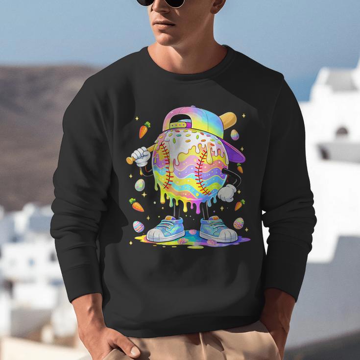 Cute Easter Baseball Ice Cream Boys Girls Kids Unisex Sweatshirt