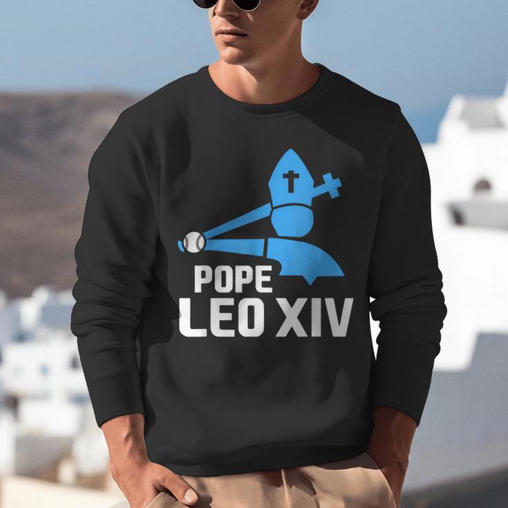 Da Pope Leo XIV Baseball Unisex Sweatshirt Da Pope Leo XIV Baseball Unisex Sweatshirt