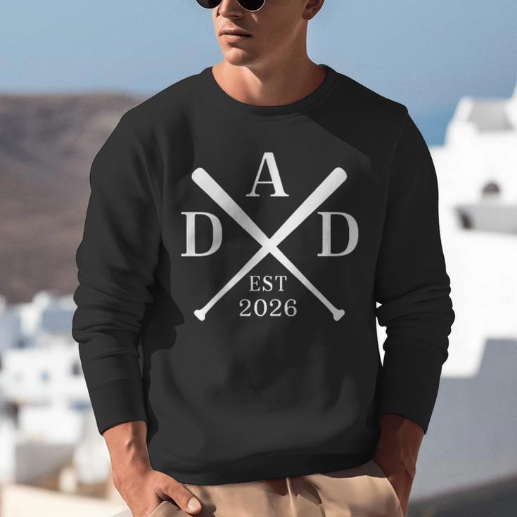Dad Est 2026 Father Loading New Dad Baseball Pocket Unisex Sweatshirt