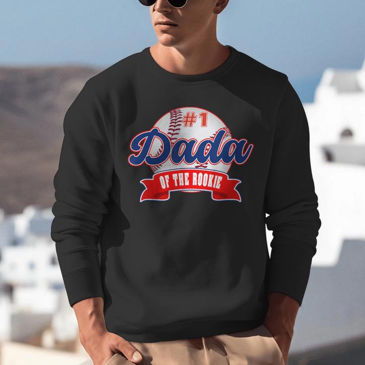 Dada Rookie Of Year 1st Birthday Baseball Theme Matching Unisex Sweatshirt