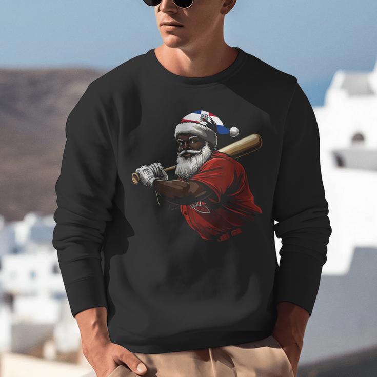 Dominican Republic Santa Christmas Baseball Beisbol Unisex Sweatshirt Dominican Republic Santa Christmas Baseball Beisbol Unisex Sweatshirt