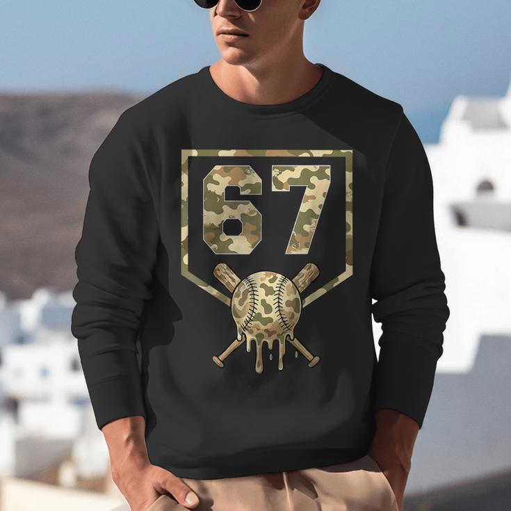 Dripping Camo 67 Baseball Ice Cream Drip 6-7 Six Seven Boy Unisex Sweatshirt Dripping Camo 67 Baseball Ice Cream Drip 6-7 Six Seven Boy Unisex Sweatshirt