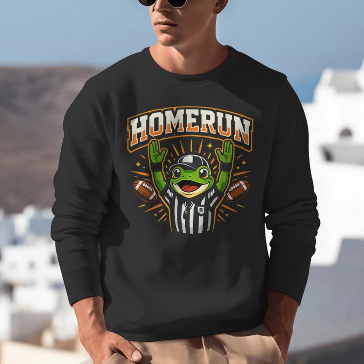 Football Referee Touchdown Baseball Homerun Frog Unisex Sweatshirt