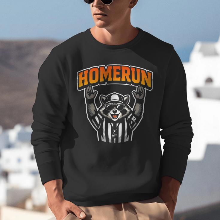 Football Referee Touchdown Baseball Homerun Raccoon Unisex Sweatshirt Football Referee Touchdown Baseball Homerun Raccoon Unisex Sweatshirt