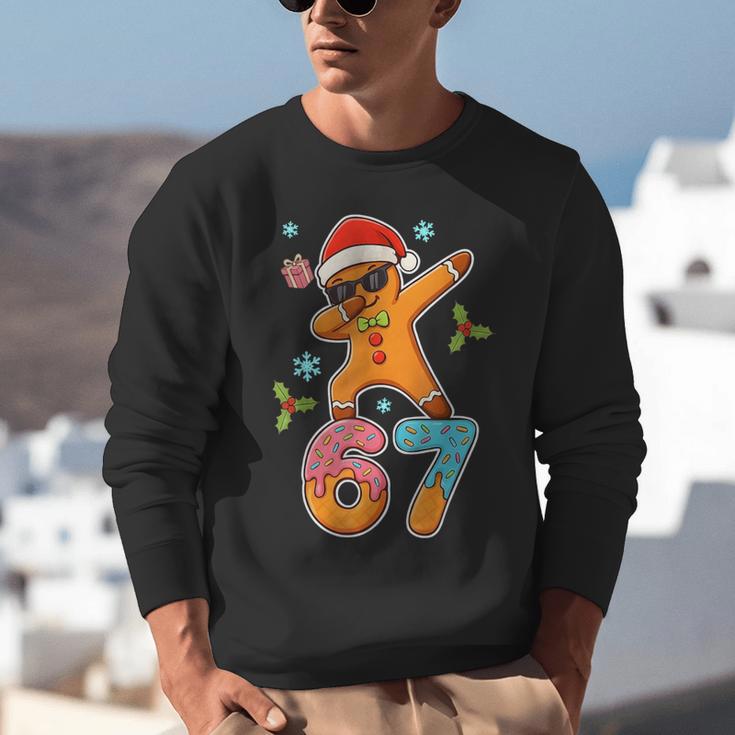 Gingerbread Six Seven 67 Ice Cream Drip Baseball Unisex Sweatshirt