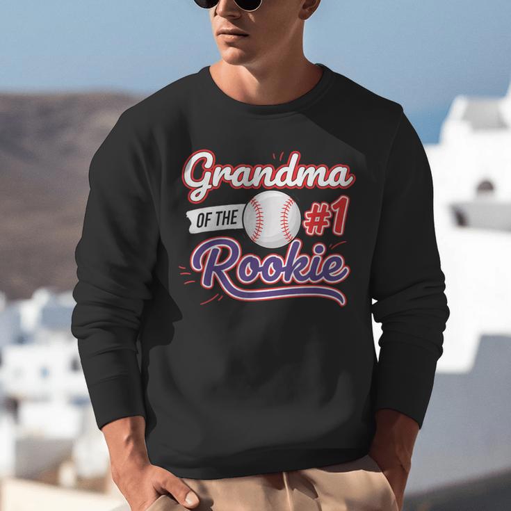 Grandparent Grandma Of The 1 Rookie Baseball Unisex Sweatshirt Grandparent Grandma Of The 1 Rookie Baseball Unisex Sweatshirt