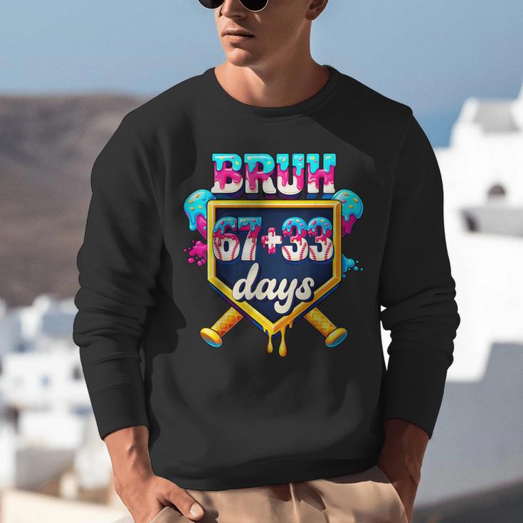 Happy 6733 Days Of School Baseball Drip 100th Day Of School Unisex Sweatshirt Happy 6733 Days Of School Baseball Drip 100th Day Of School Unisex Sweatshirt
