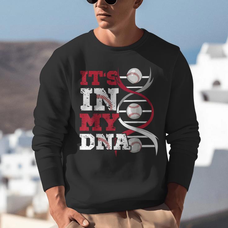 ITS In My DNA Baseball Sport Player Saying Baseball Fan Unisex Sweatshirt