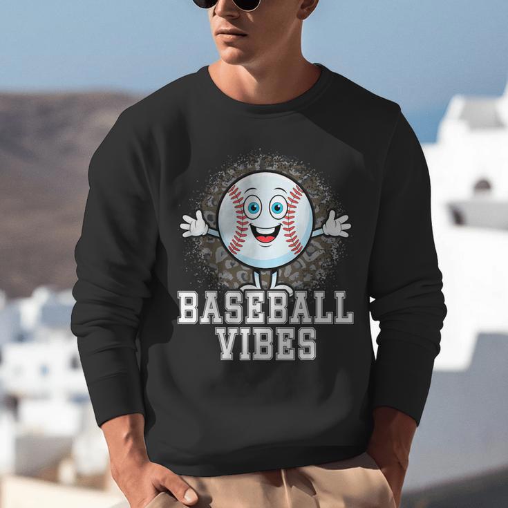 Leopard Baseball Vibes Game Day Softball Life Mom Unisex Sweatshirt Leopard Baseball Vibes Game Day Softball Life Mom Unisex Sweatshirt