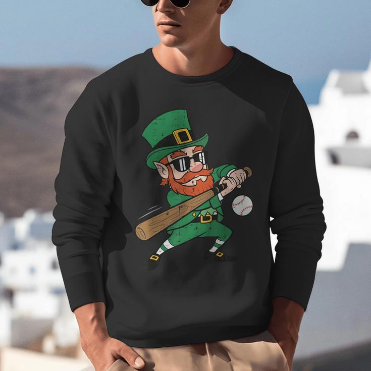 Leprechaun Baseball St Patricks Day Saint Pattys Men Boys Unisex Sweatshirt Leprechaun Baseball St Patricks Day Saint Pattys Men Boys Unisex Sweatshirt