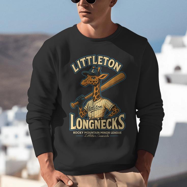 Littleton Longnecks Retro Minor League Baseball Unisex Sweatshirt Littleton Longnecks Retro Minor League Baseball Unisex Sweatshirt