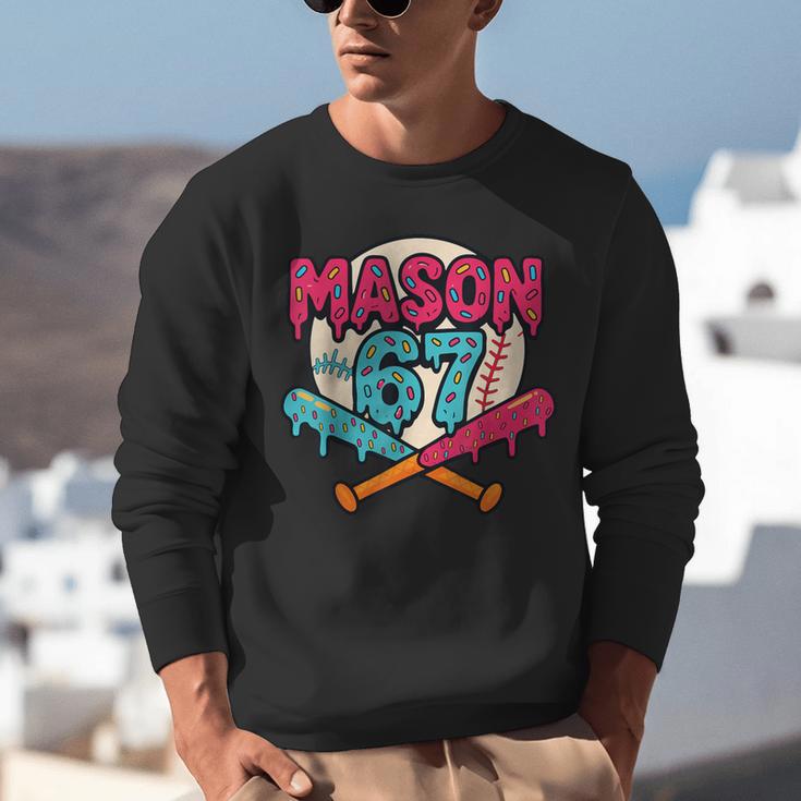 Mason 67 Ice Cream Drip Baseball Meme Graphics Unisex Sweatshirt Mason 67 Ice Cream Drip Baseball Meme Graphics Unisex Sweatshirt