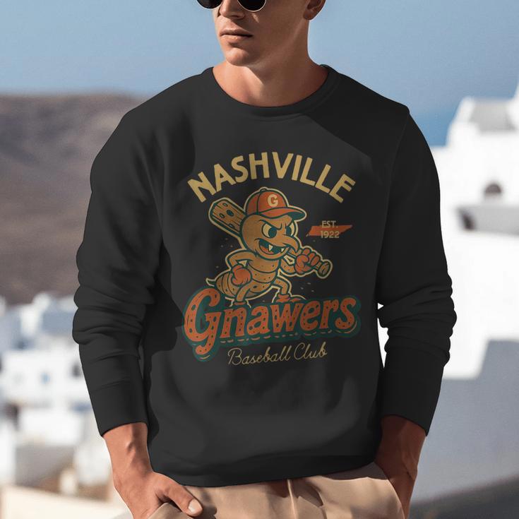 Nashville Gnawers Retro Minor League Baseball Unisex Sweatshirt Nashville Gnawers Retro Minor League Baseball Unisex Sweatshirt