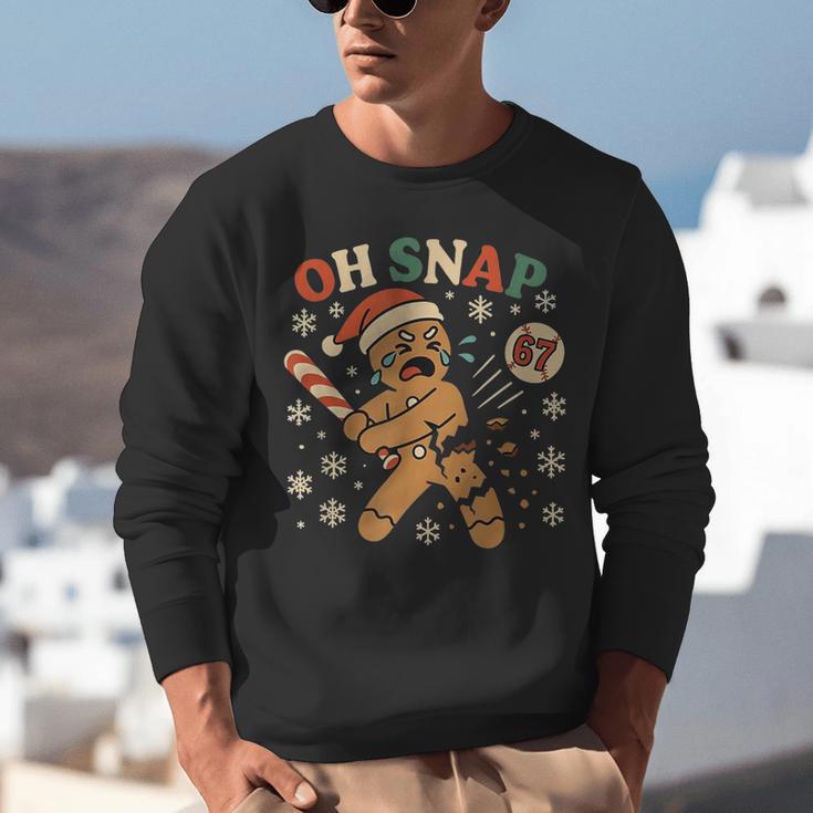 Oh Snap Gingerbread 67 Meme Baseball Christmas Xmas Unisex Sweatshirt Oh Snap Gingerbread 67 Meme Baseball Christmas Xmas Unisex Sweatshirt