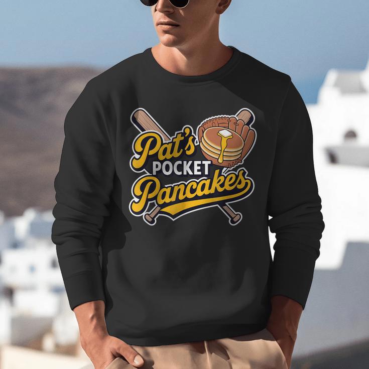 Pat's Pocket Pancakes Baseball Glove Stack Syrup Unisex Sweatshirt Pat's Pocket Pancakes Baseball Glove Stack Syrup Unisex Sweatshirt
