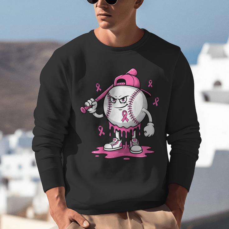 Pink Ribbon Baseball Breast Cancer Awareness Unisex Sweatshirt Pink Ribbon Baseball Breast Cancer Awareness Unisex Sweatshirt