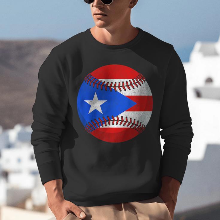 Puerto Rico Baseball Flag Boricua Beisbol Fan Gear Unisex Sweatshirt Puerto Rico Baseball Flag Boricua Beisbol Fan Gear Unisex Sweatshirt