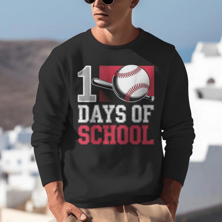 Retro 100 Days Of School Baseball Teacher Student 100 Days Unisex Sweatshirt Retro 100 Days Of School Baseball Teacher Student 100 Days Unisex Sweatshirt