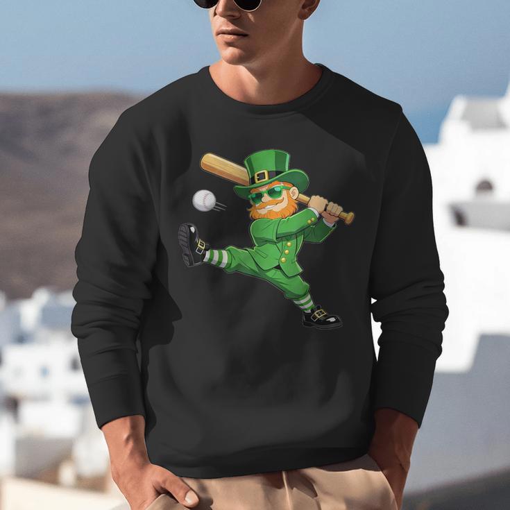 Retro Leprechaun Baseball St Patricks Day Sport Men Boy Kids Unisex Sweatshirt Retro Leprechaun Baseball St Patricks Day Sport Men Boy Kids Unisex Sweatshirt