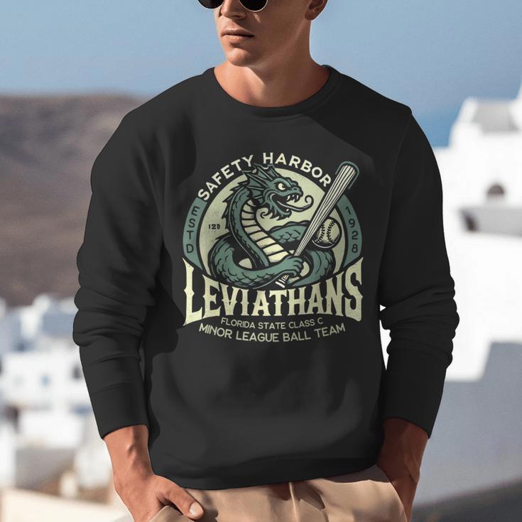 Safety Harbor Leviathans Retro Baseball Monster Unisex Sweatshirt