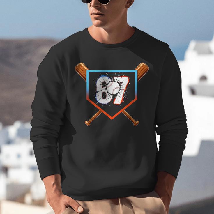Six Seven 67 Baseball Birthday Boy Men Kids Boys Unisex Sweatshirt