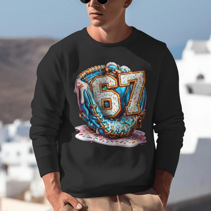 Six Seven Baseball Lifestyle 67 Meme Gen Alpha Slang Unisex Sweatshirt