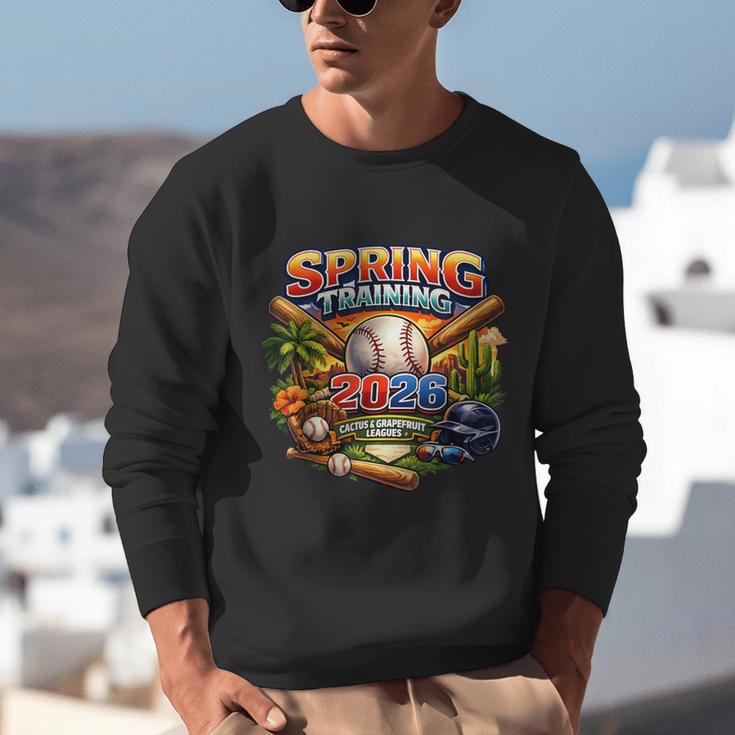 Spring Training 2026 Baseball Fan Retro Palm Cactus Unisex Sweatshirt Spring Training 2026 Baseball Fan Retro Palm Cactus Unisex Sweatshirt