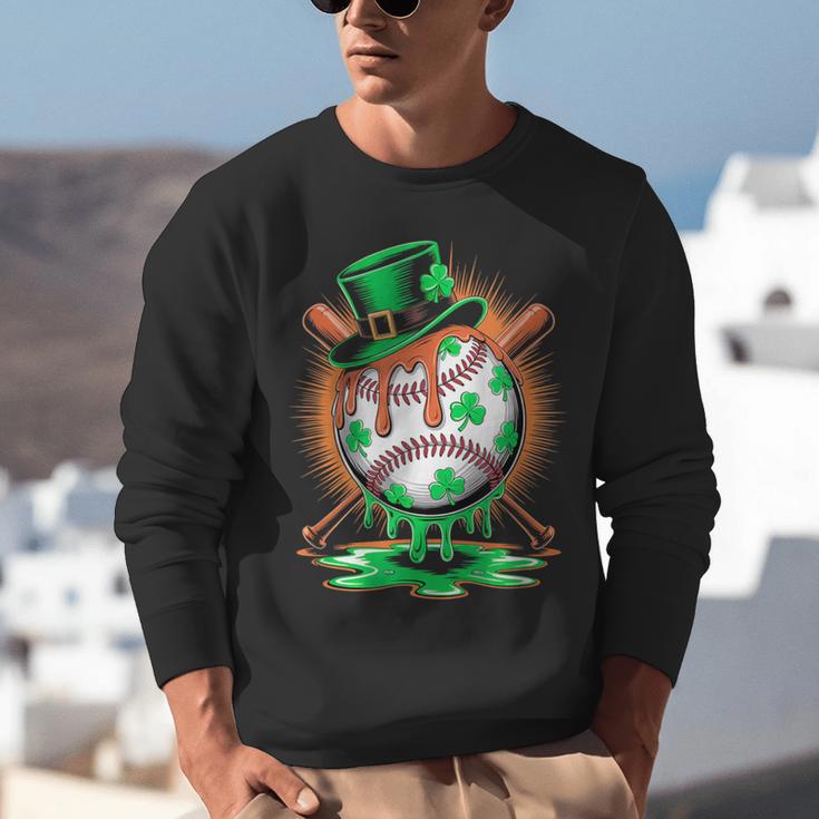 St Patrick Day Baseball Drip Ice Cream Kids Boys Men Unisex Sweatshirt St Patrick Day Baseball Drip Ice Cream Kids Boys Men Unisex Sweatshirt