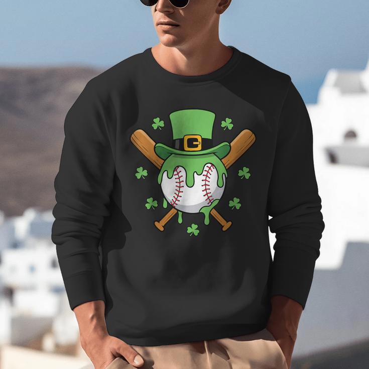 St Patricks Day Baseball Drip Ice Cream Baseball Home Plate Unisex Sweatshirt St Patricks Day Baseball Drip Ice Cream Baseball Home Plate Unisex Sweatshirt