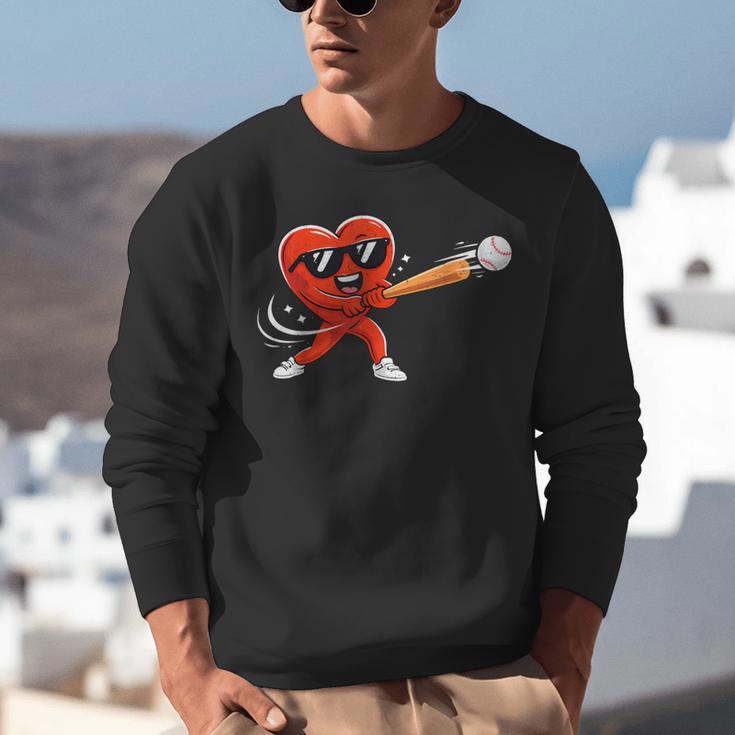 Valentine Baseball Heart Sport Valentines Day Men Boys Kids Unisex Sweatshirt Valentine Baseball Heart Sport Valentines Day Men Boys Kids Unisex Sweatshirt