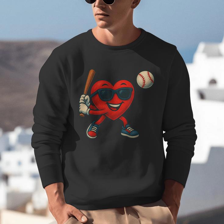Valentines Day Baseball Red Heart Love Boys Kids Tee Unisex Sweatshirt Valentines Day Baseball Red Heart Love Boys Kids Tee Unisex Sweatshirt