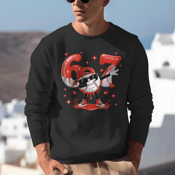 Valentines Day Six Seven Baseball 6 7 Meme Dab Heart Boys Unisex Sweatshirt Valentines Day Six Seven Baseball 6 7 Meme Dab Heart Boys Unisex Sweatshirt
