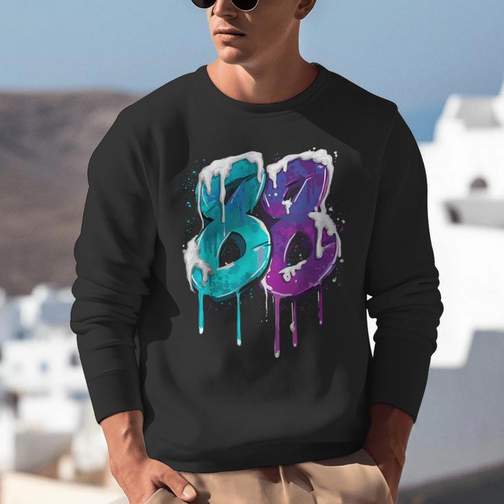 Vintage Baseball 88 Number Unisex Sweatshirt Vintage Baseball 88 Number Unisex Sweatshirt