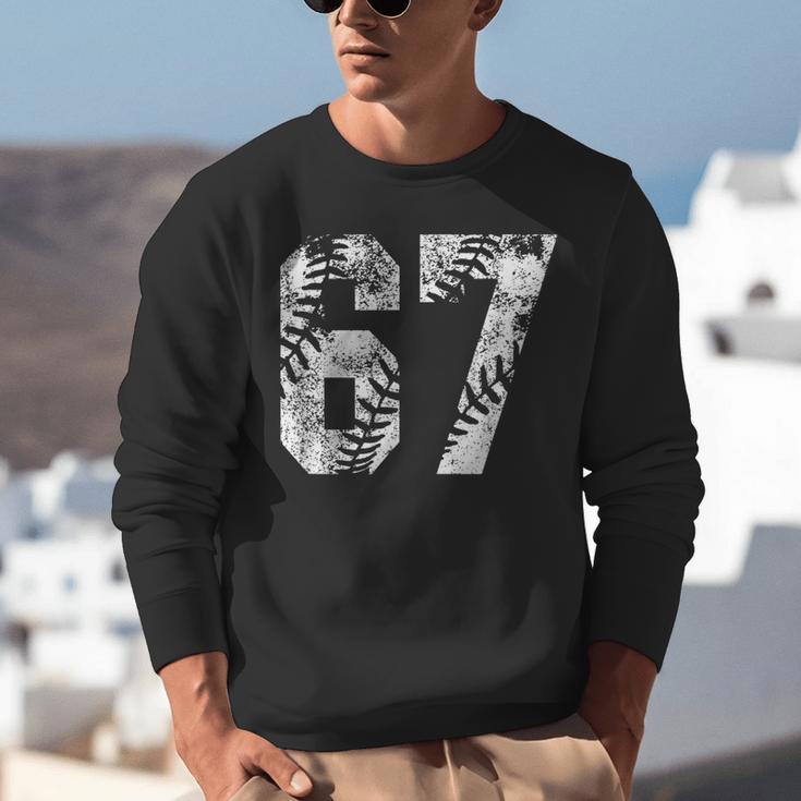 Vintage Baseball Number 67 Jersey Player Uniform Unisex Sweatshirt Vintage Baseball Number 67 Jersey Player Uniform Unisex Sweatshirt