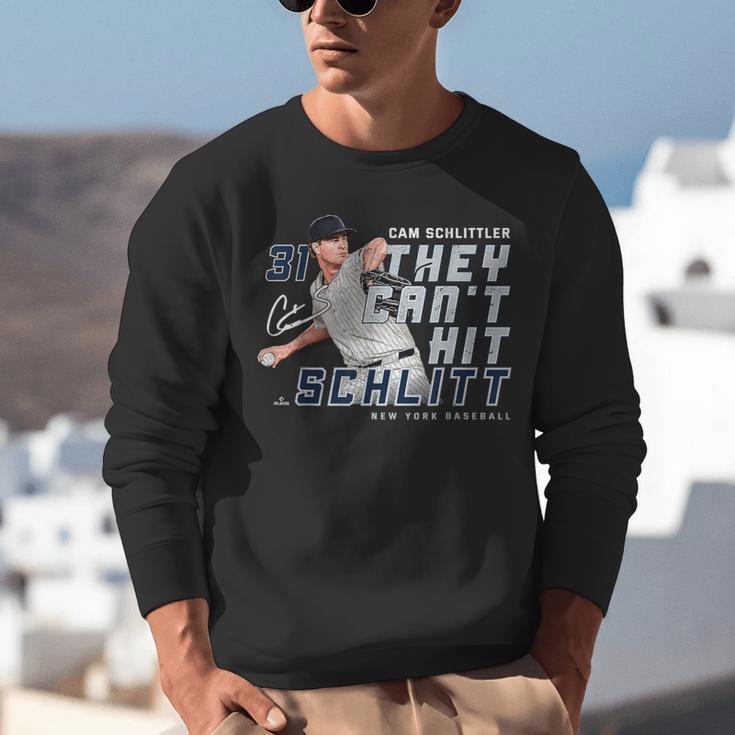 They Can't Hit Schlitt Cam Schlittler New York Baseball MLBP Unisex Sweatshirt