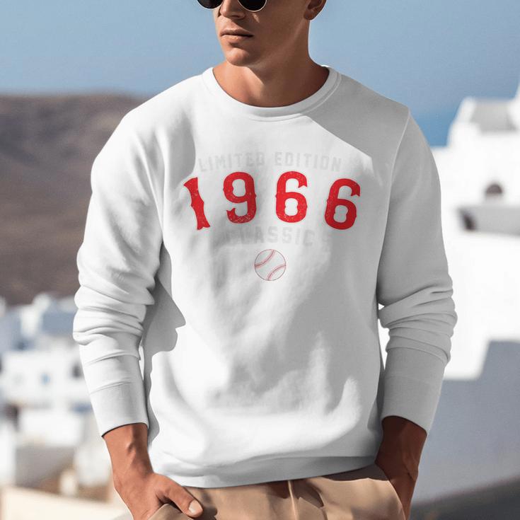 60 Year Old 1966 Classic Baseball 60th Birthday Unisex Sweatshirt