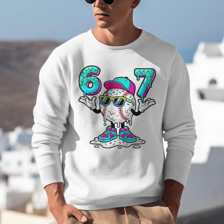 67 Baseball Drip Ice Cream 67 Baseball Men Boy Kids Unisex Sweatshirt 67 Baseball Drip Ice Cream 67 Baseball Men Boy Kids Unisex Sweatshirt