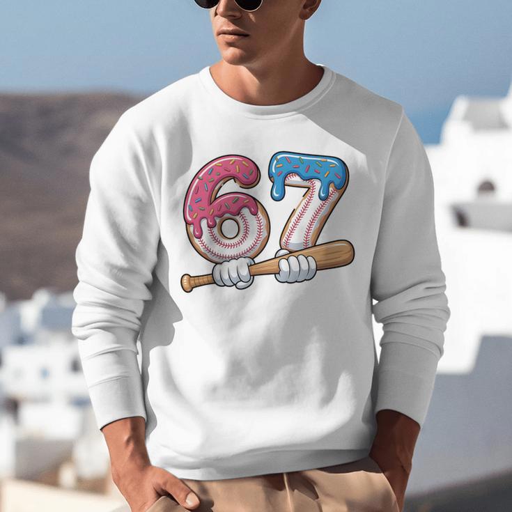 Baseball 67 Kids Ice Cream Drip Six Seven Youth Boys Unisex Sweatshirt Baseball 67 Kids Ice Cream Drip Six Seven Youth Boys Unisex Sweatshirt