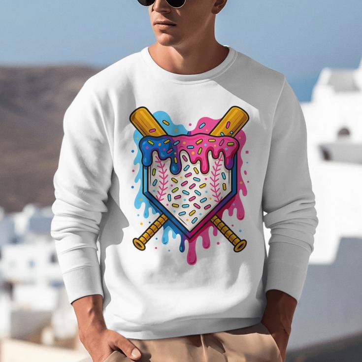 Baseball Boys Ice Cream Drip Baseball Unisex Sweatshirt Baseball Boys Ice Cream Drip Baseball Unisex Sweatshirt