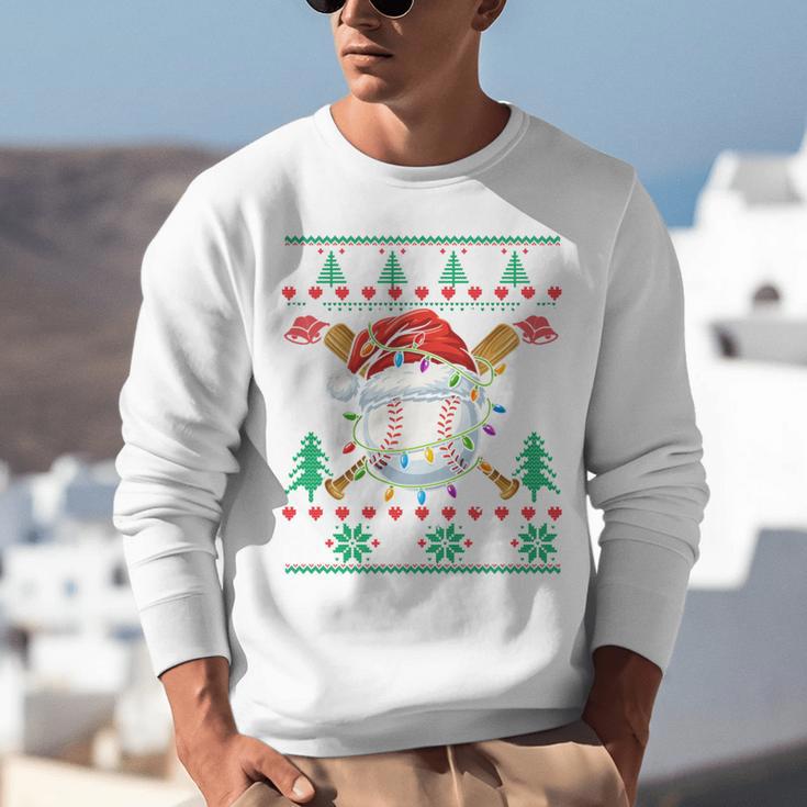 Baseball Christmas Ugly Sweater Santa Sport Men Kids Unisex Sweatshirt Baseball Christmas Ugly Sweater Santa Sport Men Kids Unisex Sweatshirt