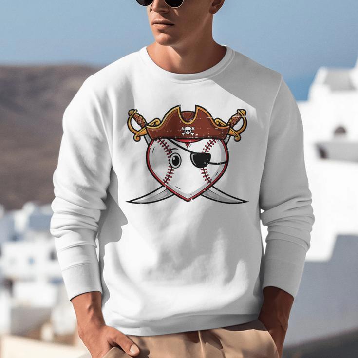 Baseball Heart Pirate Hat Crossed Swords Men Boys Kids Youth Premium Tri-Blend Unisex Sweatshirt Baseball Heart Pirate Hat Crossed Swords Men Boys Kids Youth Premium Tri-Blend Unisex Sweatshirt