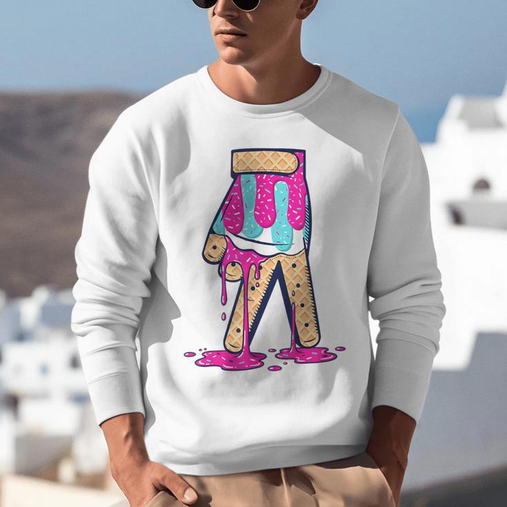 Baseball Ice Cream Drip Boys Glove Sprinkles Baseball Lover Unisex Sweatshirt Baseball Ice Cream Drip Boys Glove Sprinkles Baseball Lover Unisex Sweatshirt