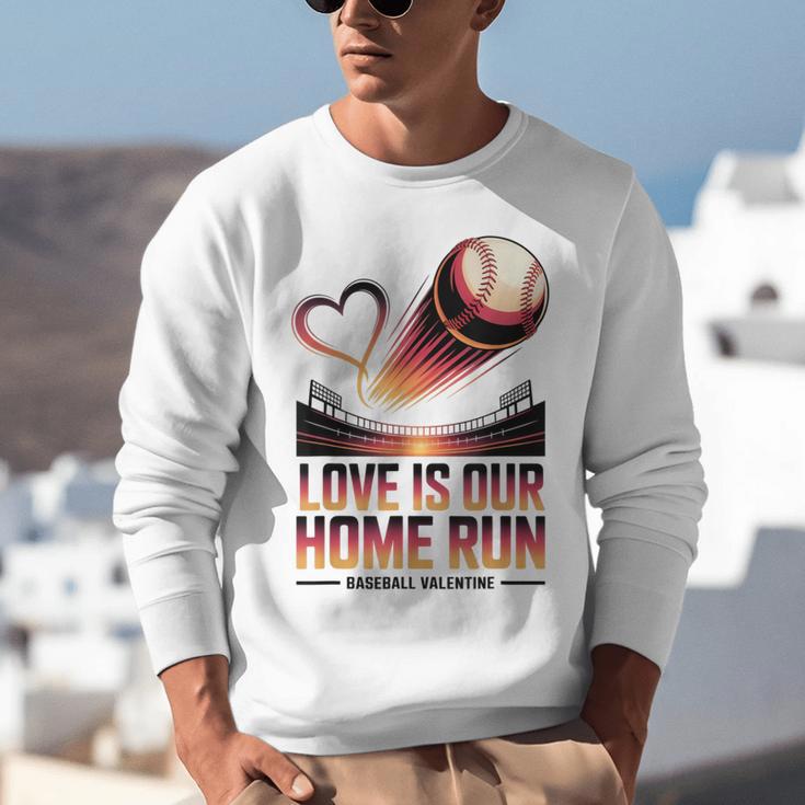 Baseball Valentine Forever On Deck For You Unisex Sweatshirt