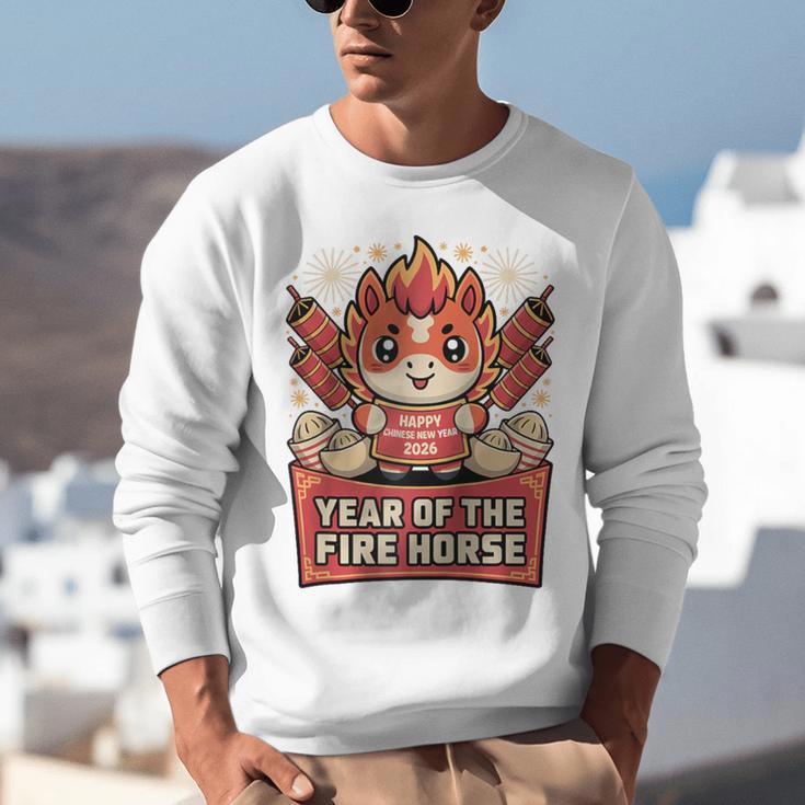 Chinese New Year 2026 Fire Horse Celebration Raglan Baseball Tee Unisex Sweatshirt Chinese New Year 2026 Fire Horse Celebration Raglan Baseball Tee Unisex Sweatshirt