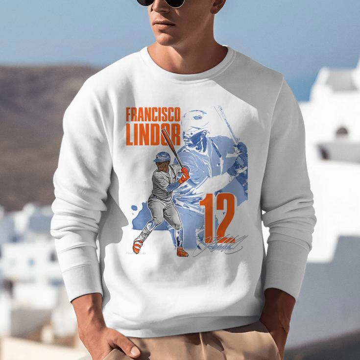 Francisco Lindor New York M Baseball Players MLBFLI304N Unisex Sweatshirt