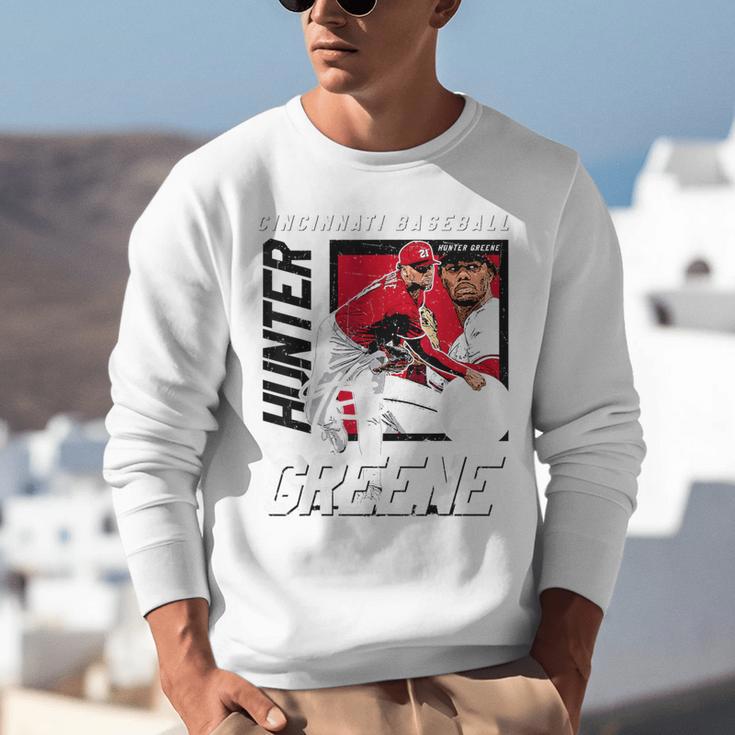Hunter Greene Cincinnati MLB Baseball Players MLBHGR203M Unisex Sweatshirt Hunter Greene Cincinnati MLB Baseball Players MLBHGR203M Unisex Sweatshirt