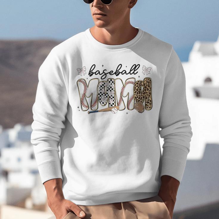 Preppy Baseball Mama Coquette Bow Game Day Mom Mother Unisex Sweatshirt Preppy Baseball Mama Coquette Bow Game Day Mom Mother Unisex Sweatshirt