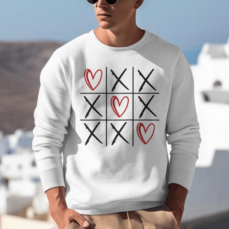 Tic Tac Toe Love Hearts Romantic Valentine Raglan Baseball Tee Unisex Sweatshirt Tic Tac Toe Love Hearts Romantic Valentine Raglan Baseball Tee Unisex Sweatshirt