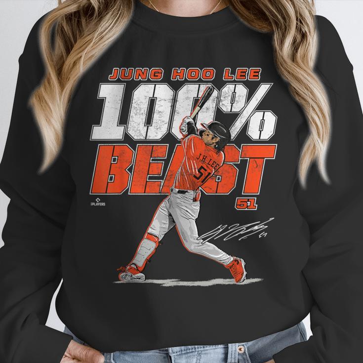 100 Beast Jung Hoo Lee San Francisco Baseball MLBPA Unisex Sweatshirt