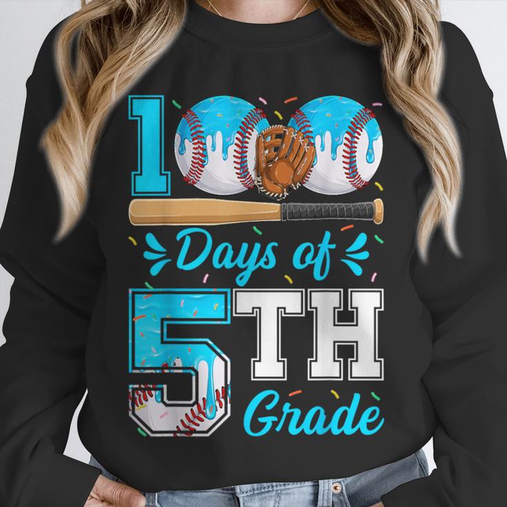100 Days Of 5th Grade Baseball 100th Day Of School Boys Kids Unisex Sweatshirt 100 Days Of 5th Grade Baseball 100th Day Of School Boys Kids Unisex Sweatshirt
